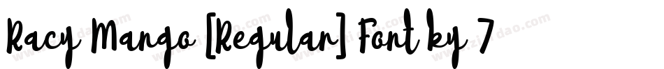 Racy Mango [Regular] Font by 7NTypes字体转换